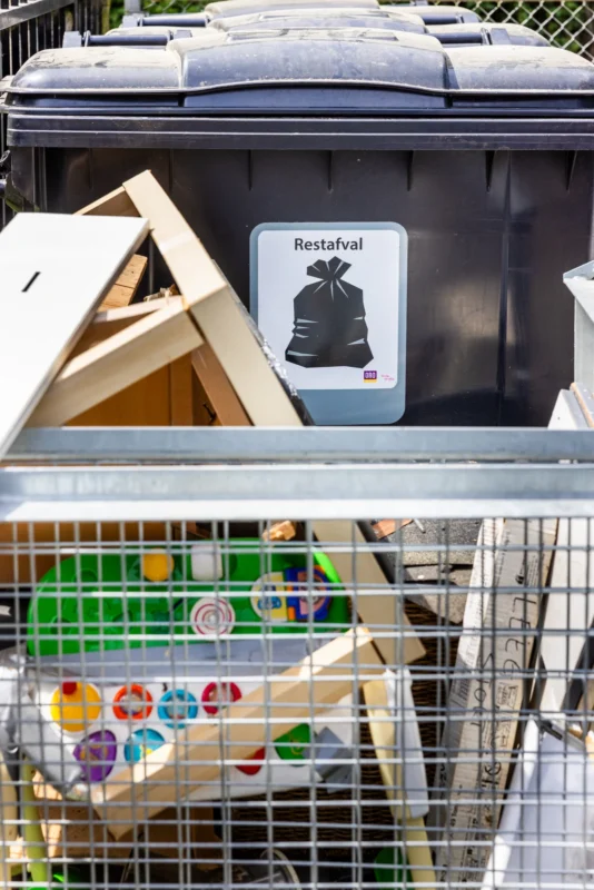 Container met restafval