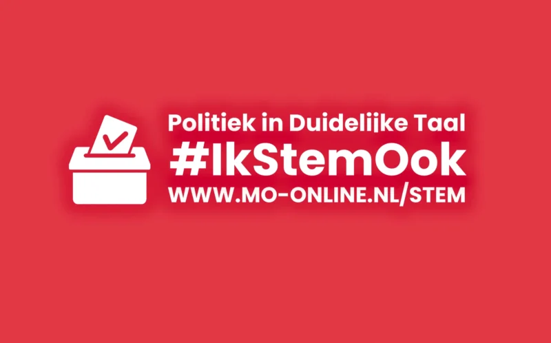 Template verkiezingsbeeld rood horizontaal